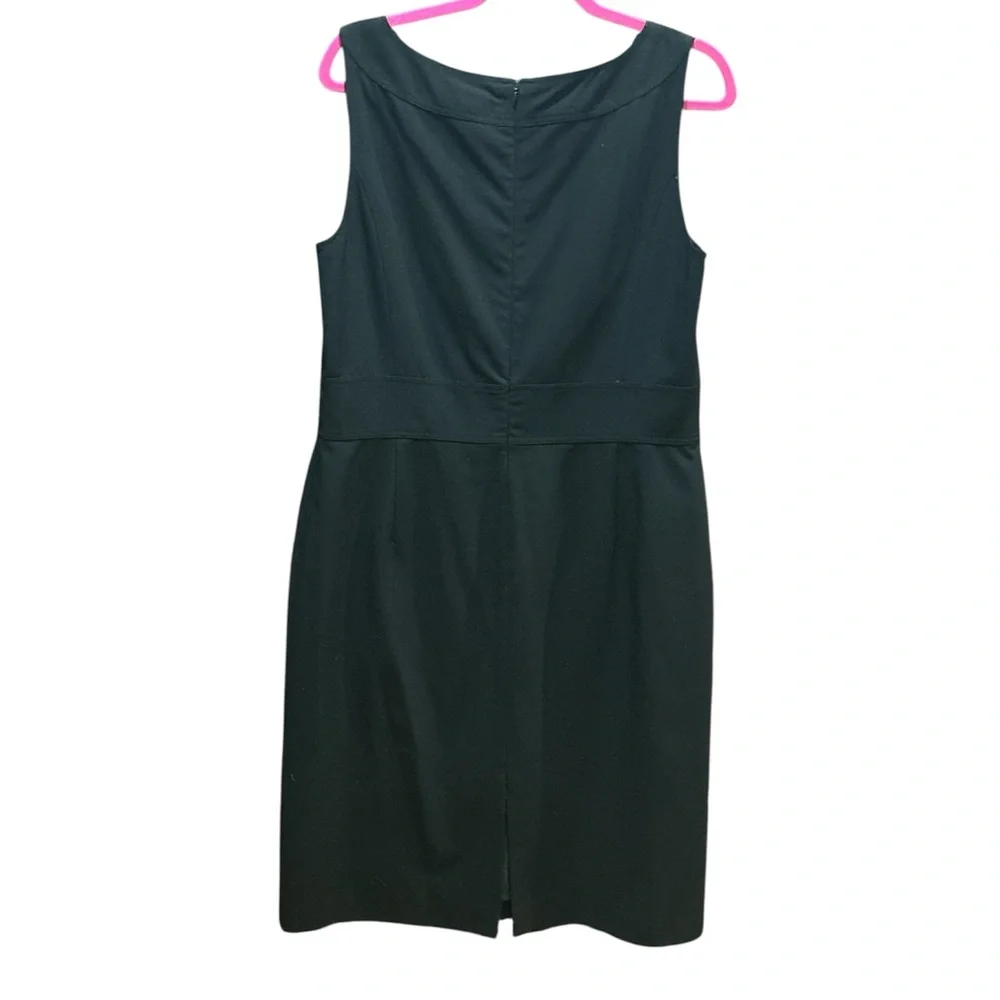 Tahari ASL Black Button-Detail Dress - Picture 2 of 3